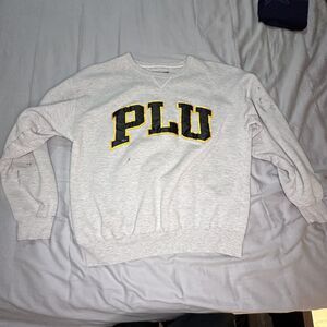 PLU Sweatshirt Gear For Sports Vintage Size L Cotton College Collegiate Fleece
